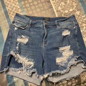 Judy Blue Tulip Jean Shorts in 3X